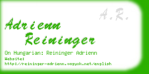 adrienn reininger business card
